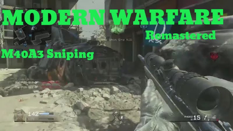 How the M40A3 Plays in Modern Warfare Remastered (COD4 Remastered Sniping Multiplayer Gameplay)