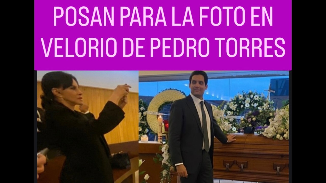 Lucía Méndez e Hijo POSAN PARA LA FOTO EN PLENO VELORIO de Pedro Torres 😱🧨