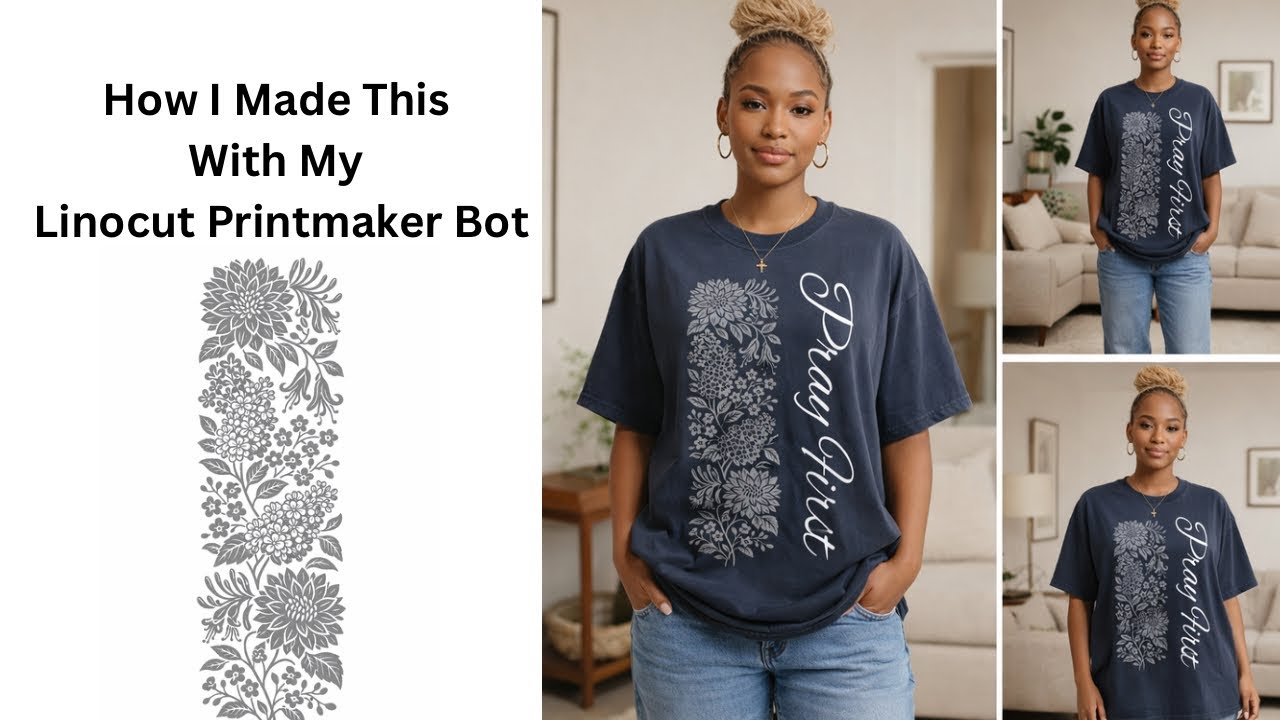 How to Use My Linocut Printmaker Bot #crafters 