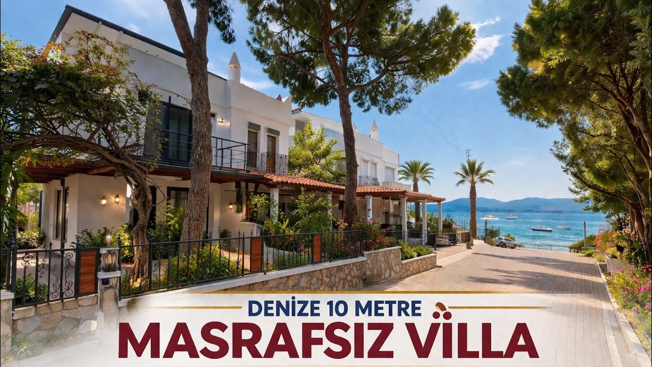DENİZE SIFIR VİLLA / HERKESİN HAYALİ B&Ouml;YLE BİR VİLLA OLSUN #didim #sedefkoy