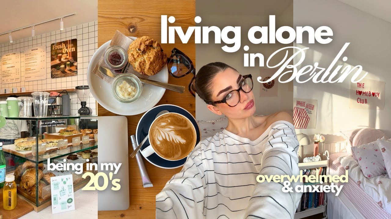 Living alone diaries 🫐 mental load, früh aufstehen, friends, haul & Berlin 🥞⭐️