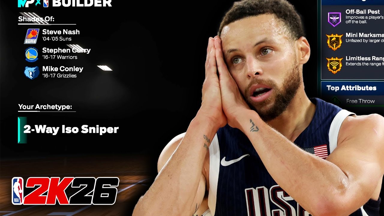 В NBA 2K26 Стивен Карри в режиме 