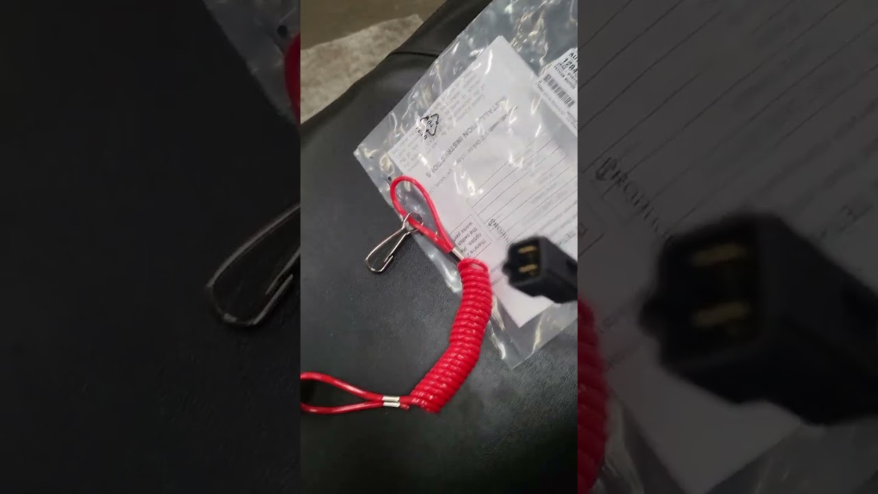 Polaris snowmobile tether switch install.