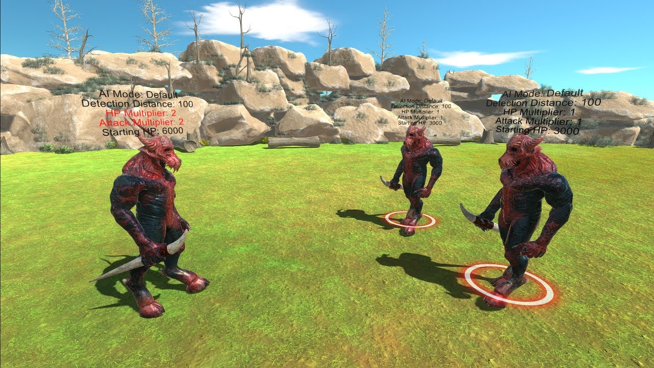 Units With 2x Hp and 2x Attack VS 2x Regular itself - Animal Revolt Battle Simulator ARBS
