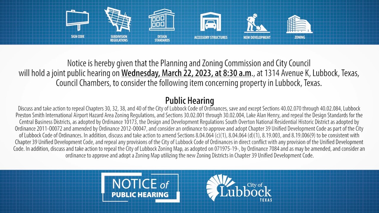 UDC March 22, 2023 Public Hearing Notice ENGLISH