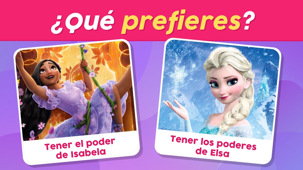 ¿Qué Prefieres?🤔✨Versión disney🤩