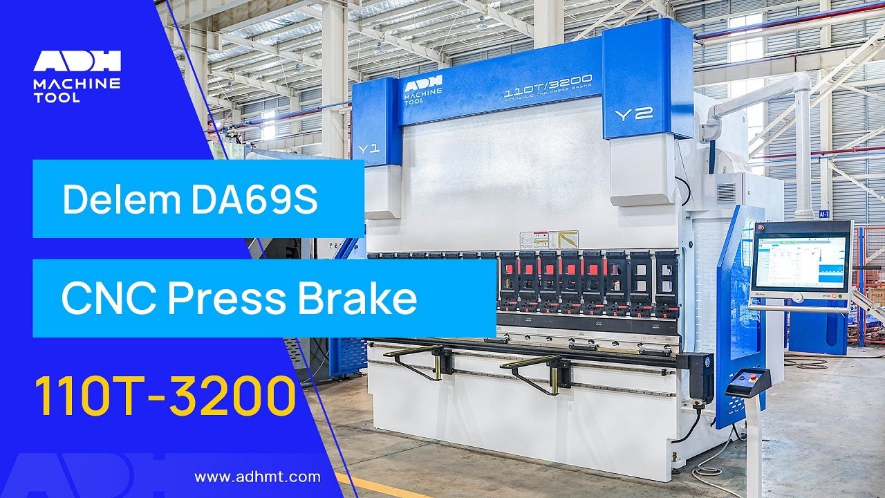 ADH 110T-3200 CNC Press Brake with Delem DA69S Controller