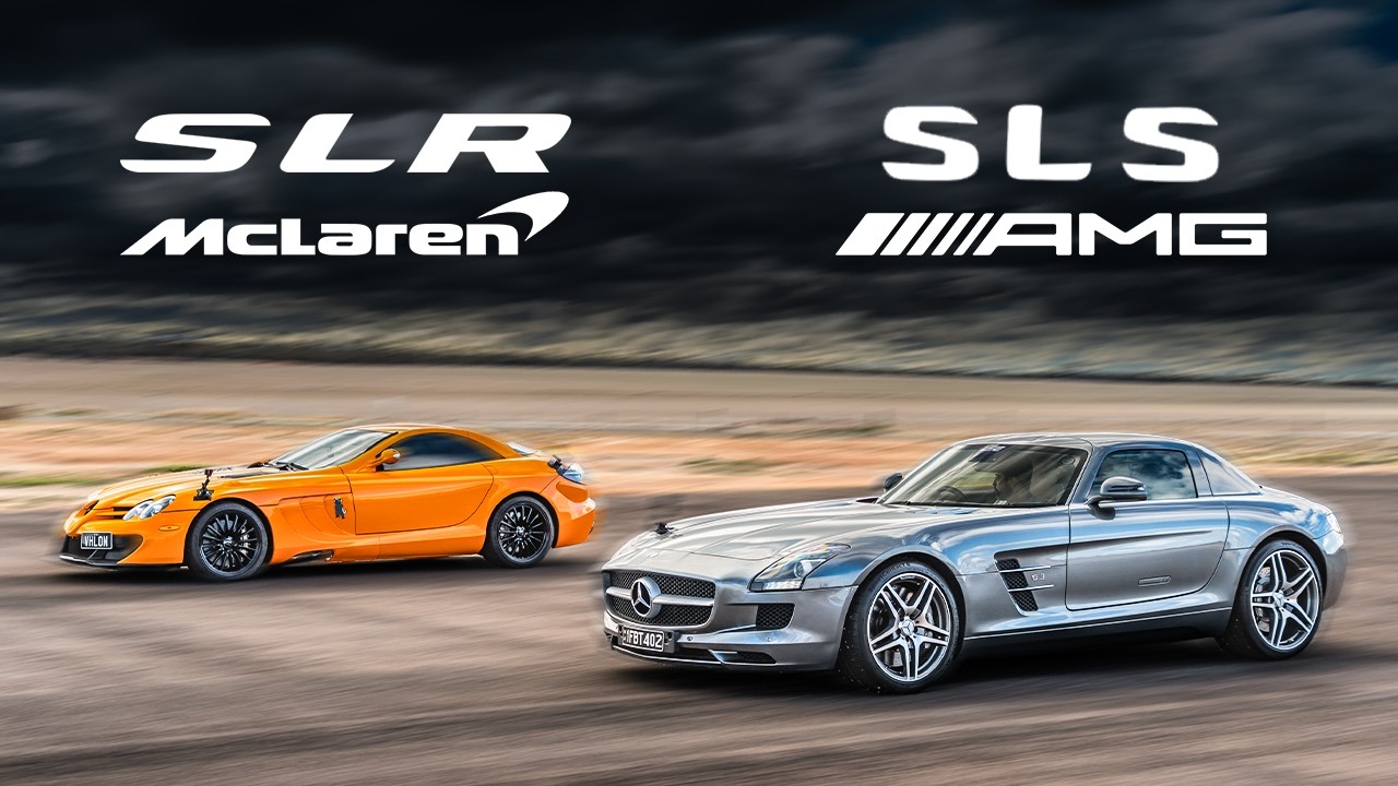 Mercedes-Benz SLS AMG vs SLR McLaren DRAG RACE!