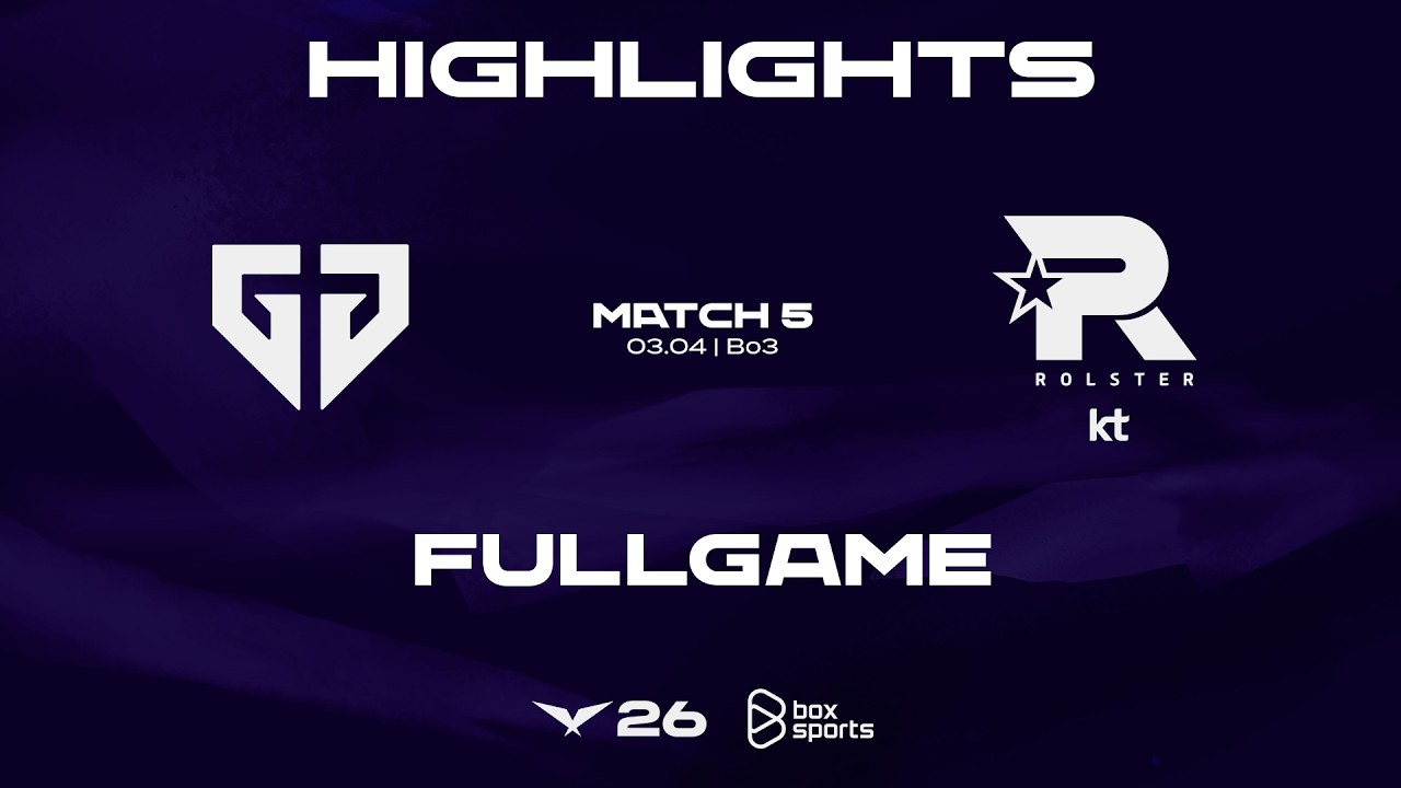 FULL HIGHLIGHTS GEN vs KT | MATCH 5 | 2026 LCK | 04.03.2026