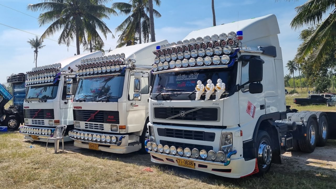 หัวลากVolvo FL10แต่งแนวไทยสปอร์ตไลท์ นานๆจะเห็นสักทีในรถวอลโว่