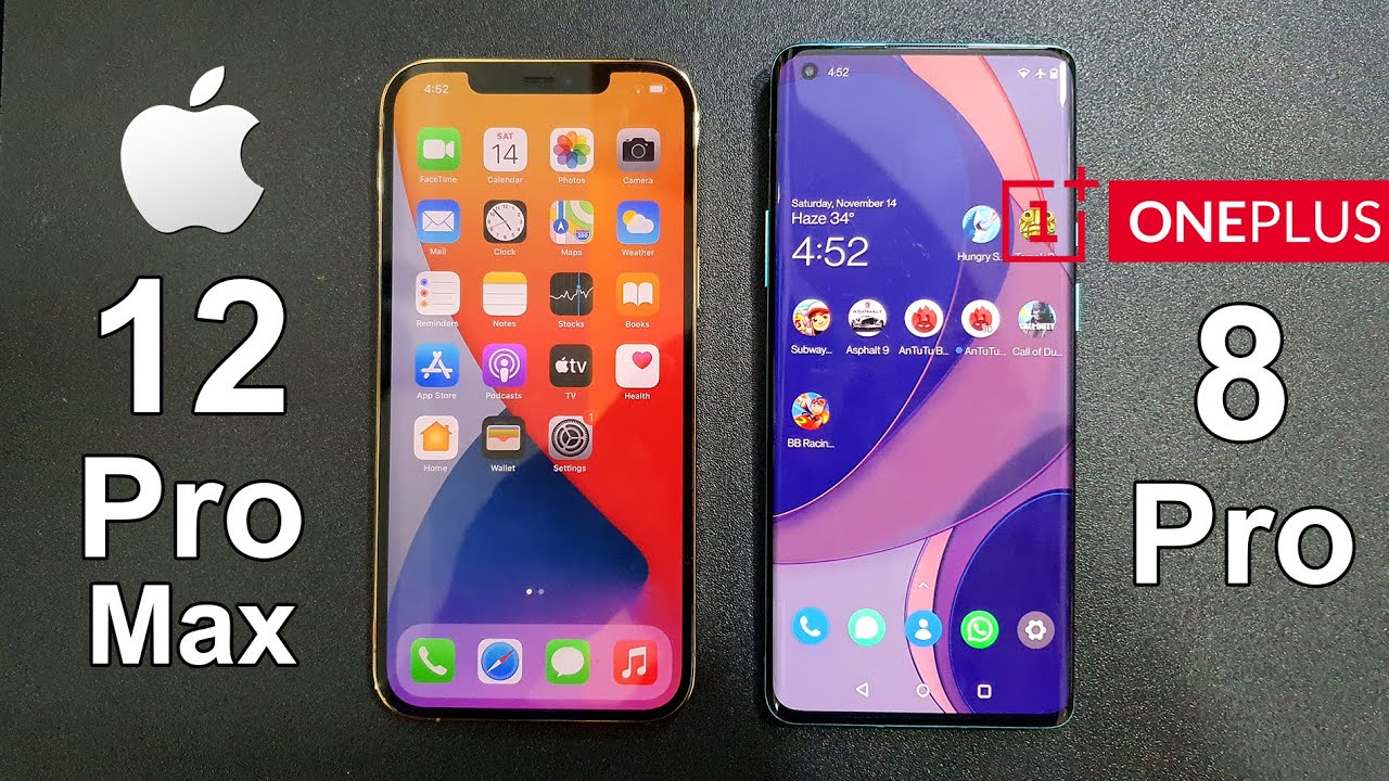 iPhone 12 Pro Max Vs Oneplus 8 Pro Speed Test