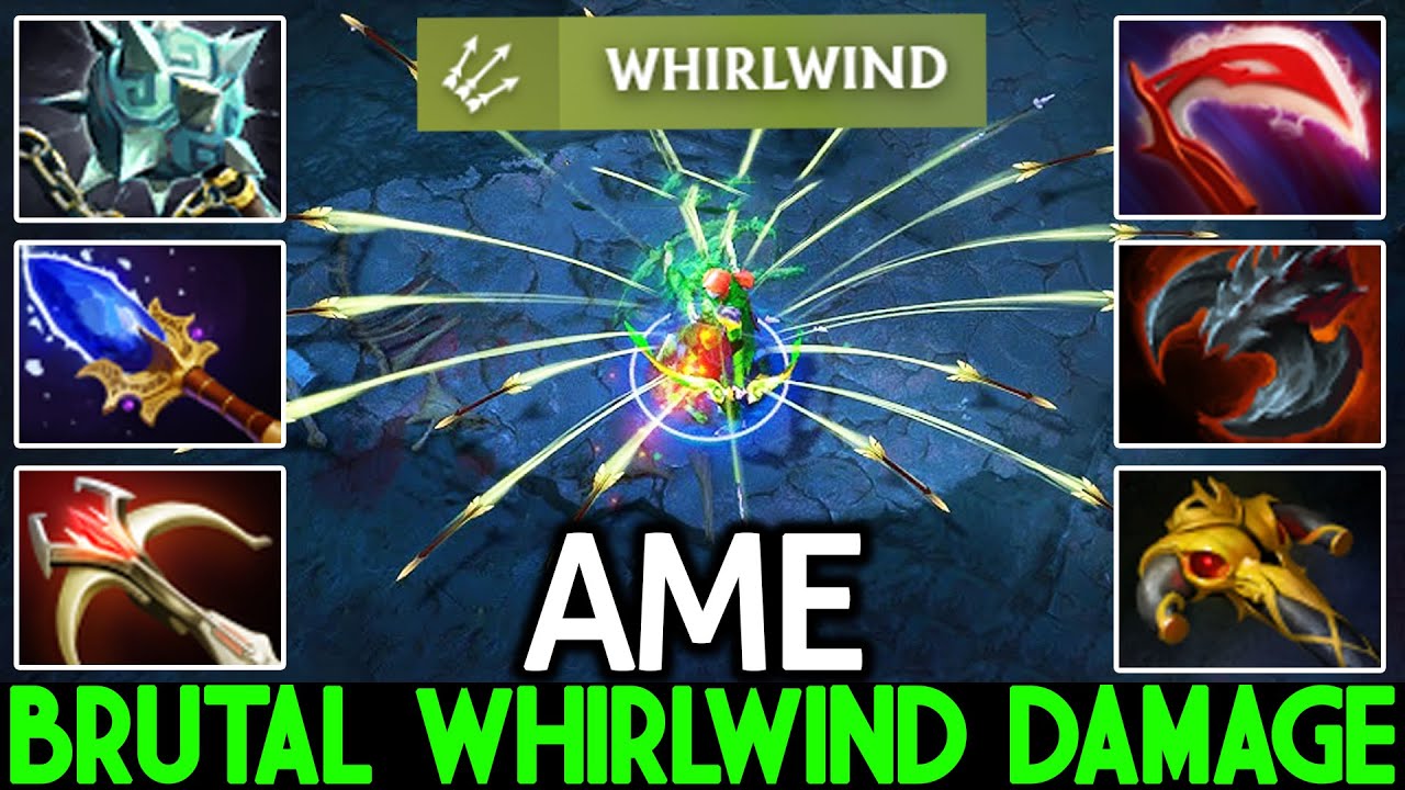 AME [Windranger] Brutal Whirlwind Damage Very Aggressive Plays Dota 2