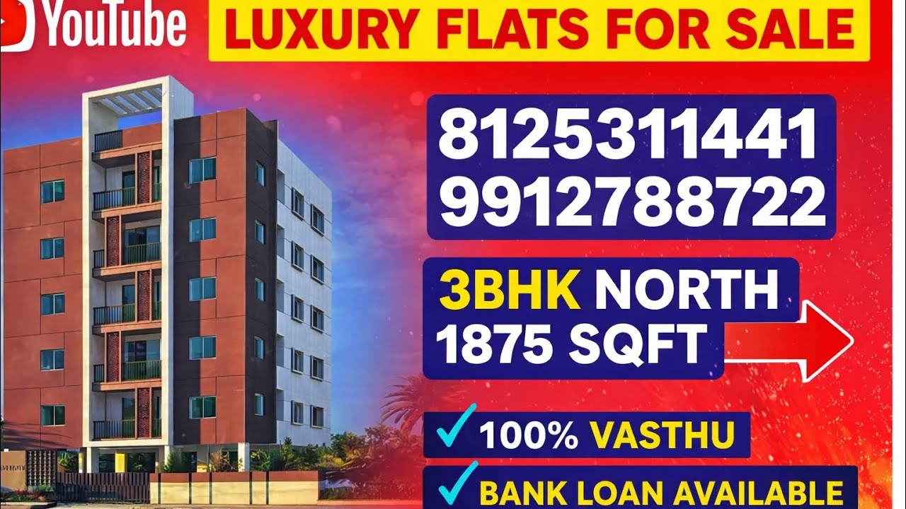 Each Floor One Flat 3 BHK || North 1875 Sqft || Nallakuntha || 9912788722 || 1.65Cr