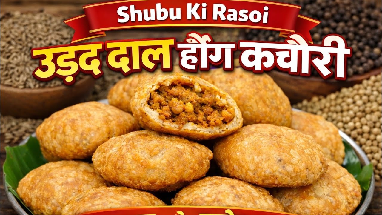 परफेक्ट खस्ता उड़द दाल कचौरी बनाने का आसान तरीका | घर पर बनाएं हलवाई जैसी कचौरी Chatpati Urad Dal 