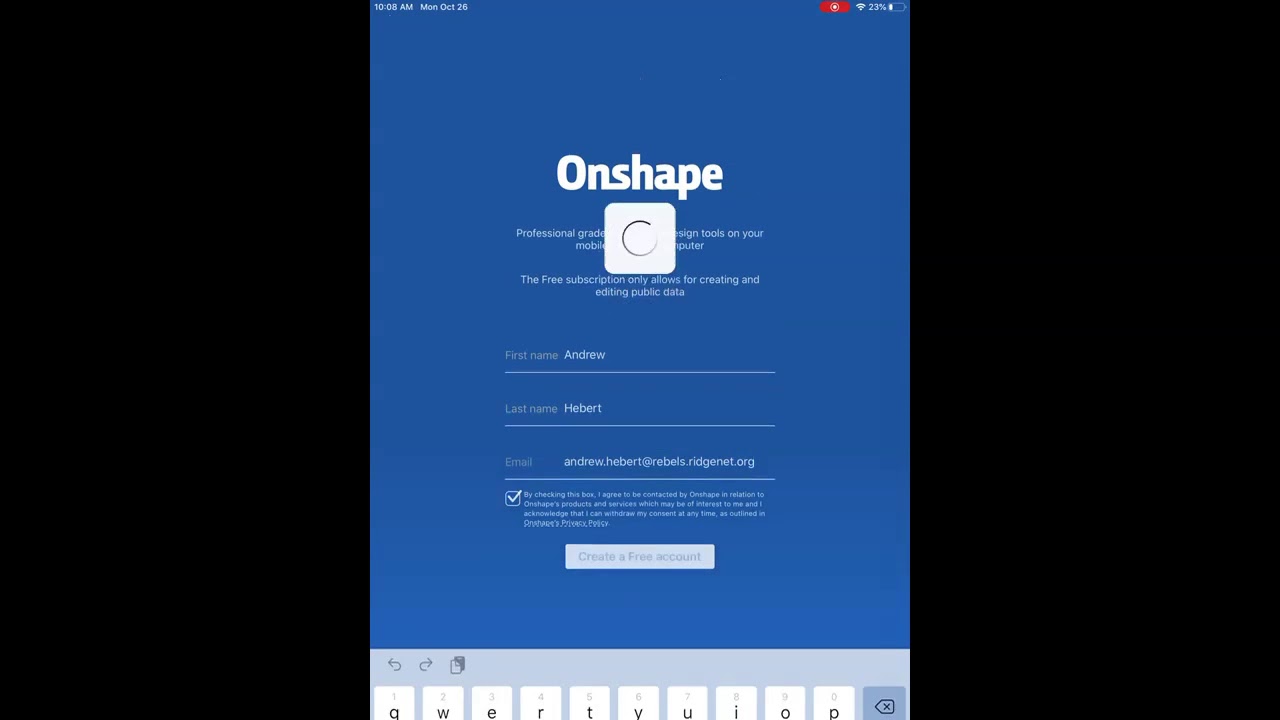 How to Create an Account with Onshape