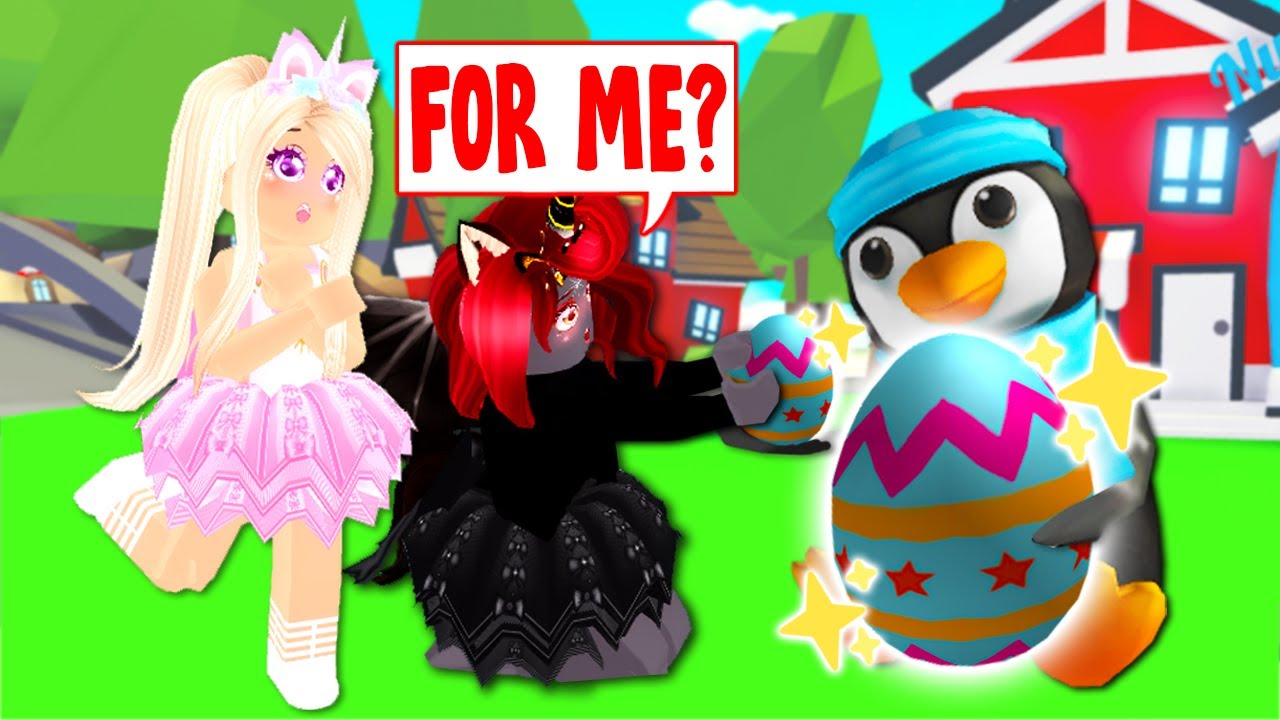 MYSTERIOUS PENGUIN Gives Us Mystery Eggs In Adopt Me! (Roblox)