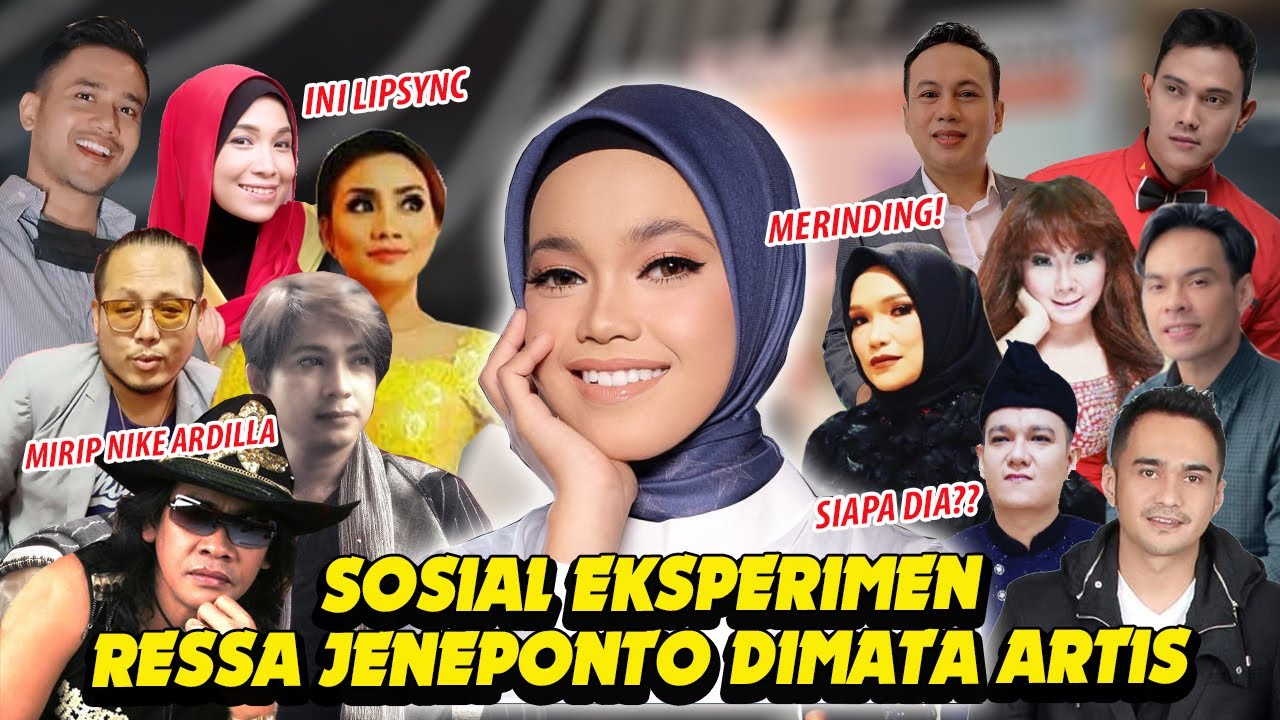 Sosial ekperimen kalangan artis apakah kenal Ressa Jeneponto