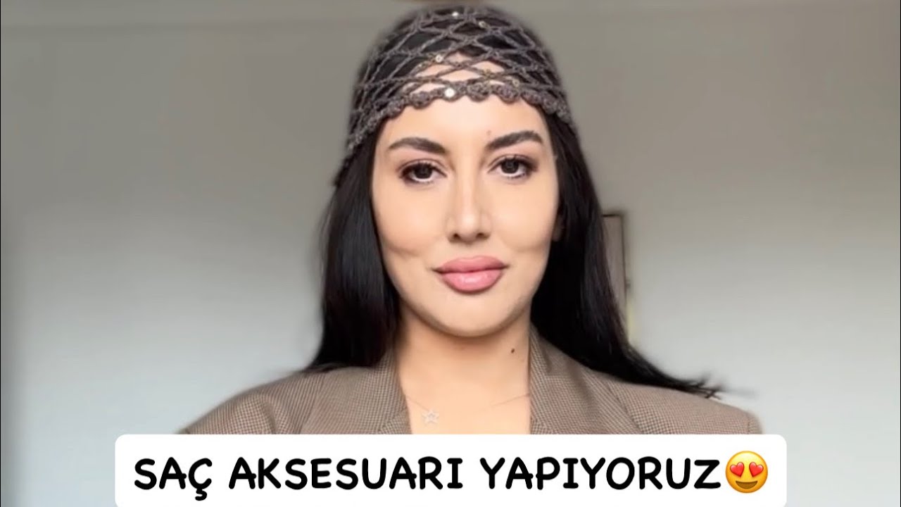 Örgü saç aksesuarı/ crochet hair accessory