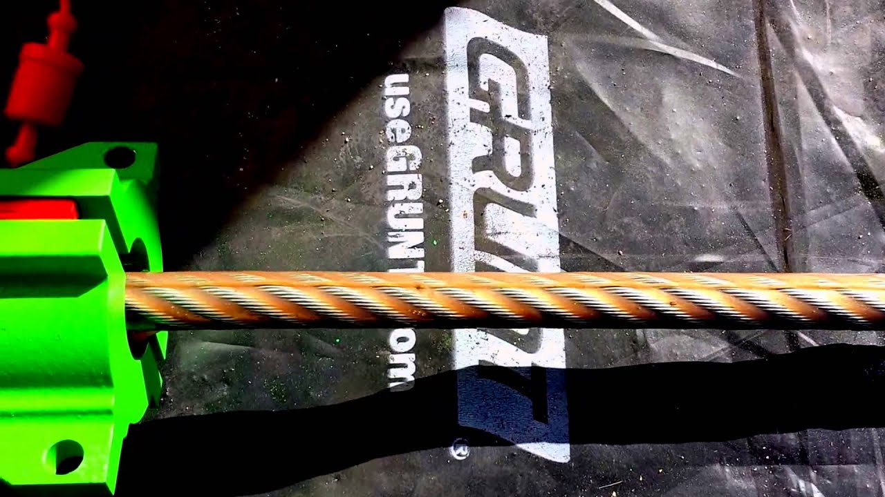 Viper MKII Mini - Wire Rope Lubrication in action