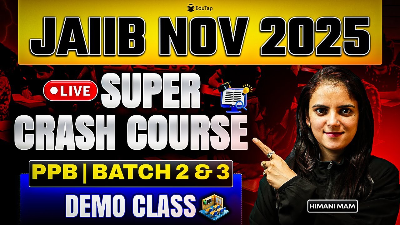 JAIIB Nov 2025 Online Course | JAIIB PPB Crash Course Classes | JAIIB PPB Exam Preparation