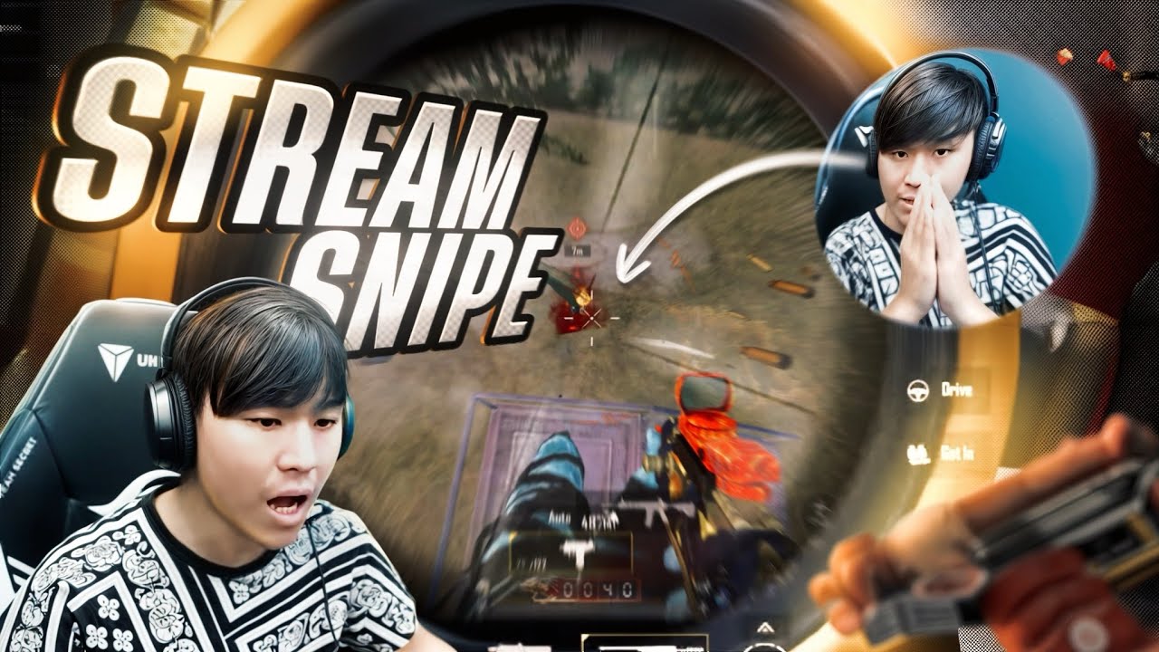 PUBG MOBILE ( STREAM SNIPED TO TAKA )