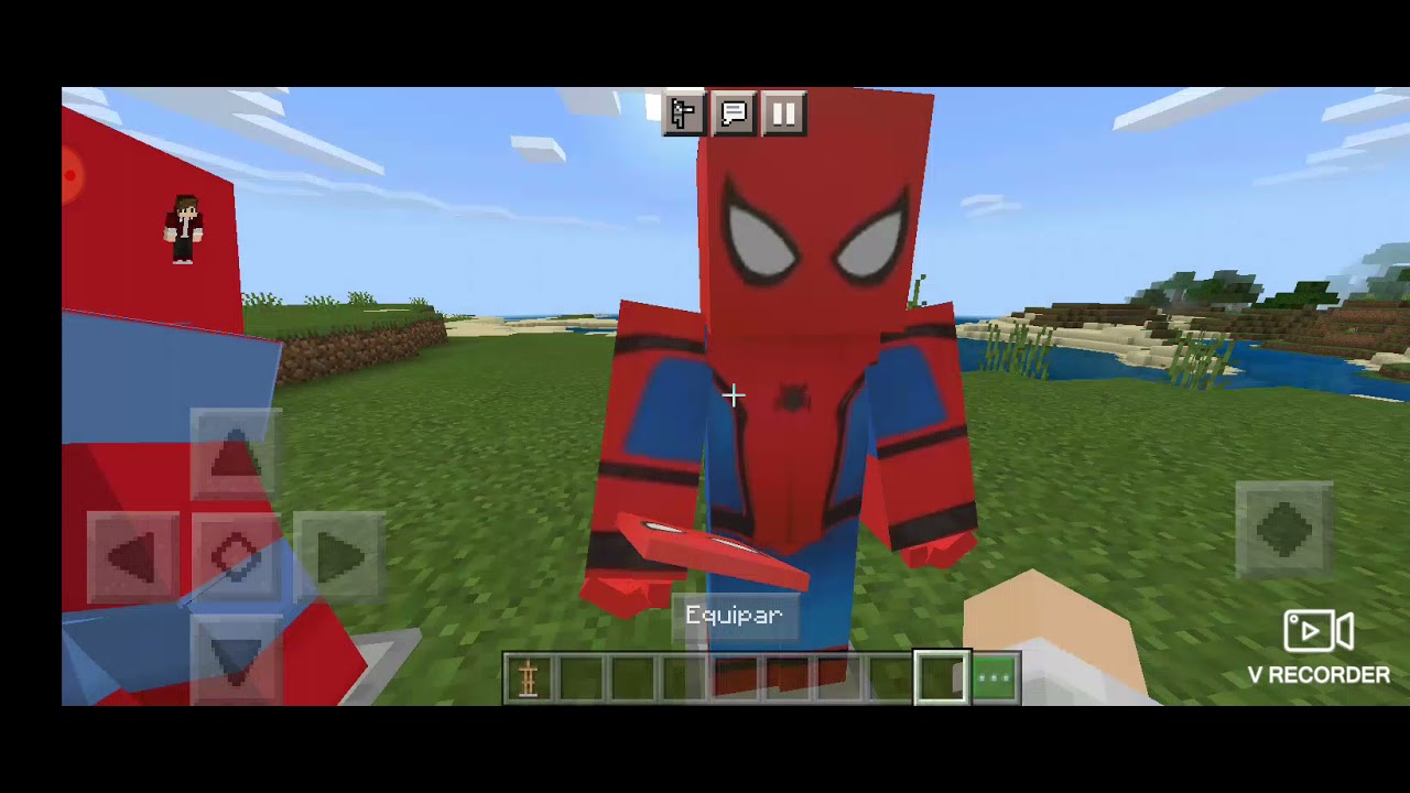 testando o mod de homem Aranha do Aranha Master!!!!🥳
