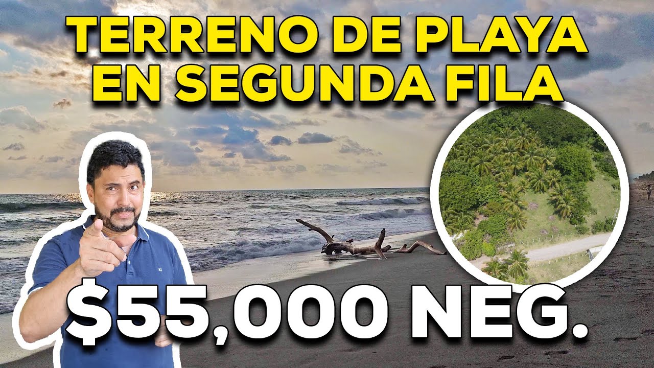SOLD! VENDO terreno de PLAYA en LA LIBERTAD de SEGUNDA fila en EL SALVADOR $55,000 !!OFERTA!!