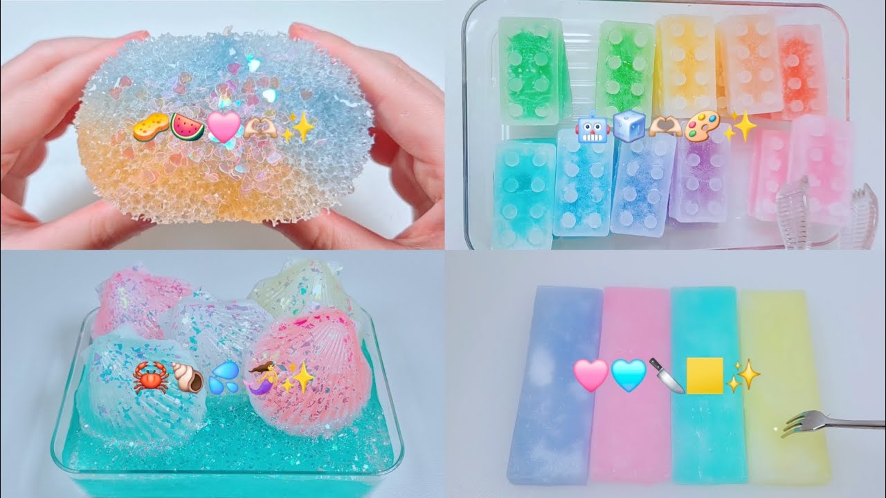 🫧 2 Hour Wax & Sponge Slime Compilation | 2시간 왁스 스펀지 슬라임 모음 영상 🫧✨️#slimeasmr #slimecompilation 