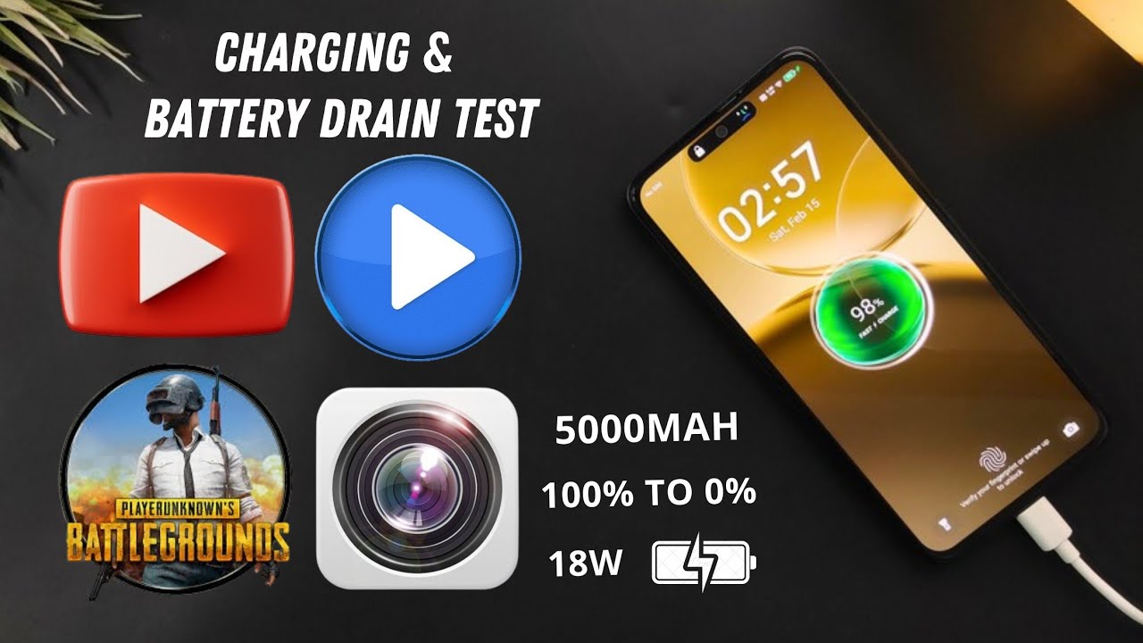 Itel S25 Battery Drain & Charging Speed Test | PUBG Test | 100% TO 0% | 5000mah | 18W | ⚡🚀🔥 |