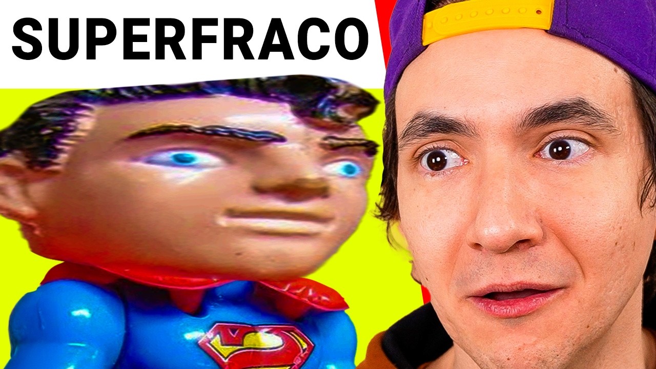 REAGINDO AOS BRINQUEDOS FALSOS DO SUPERMAN
