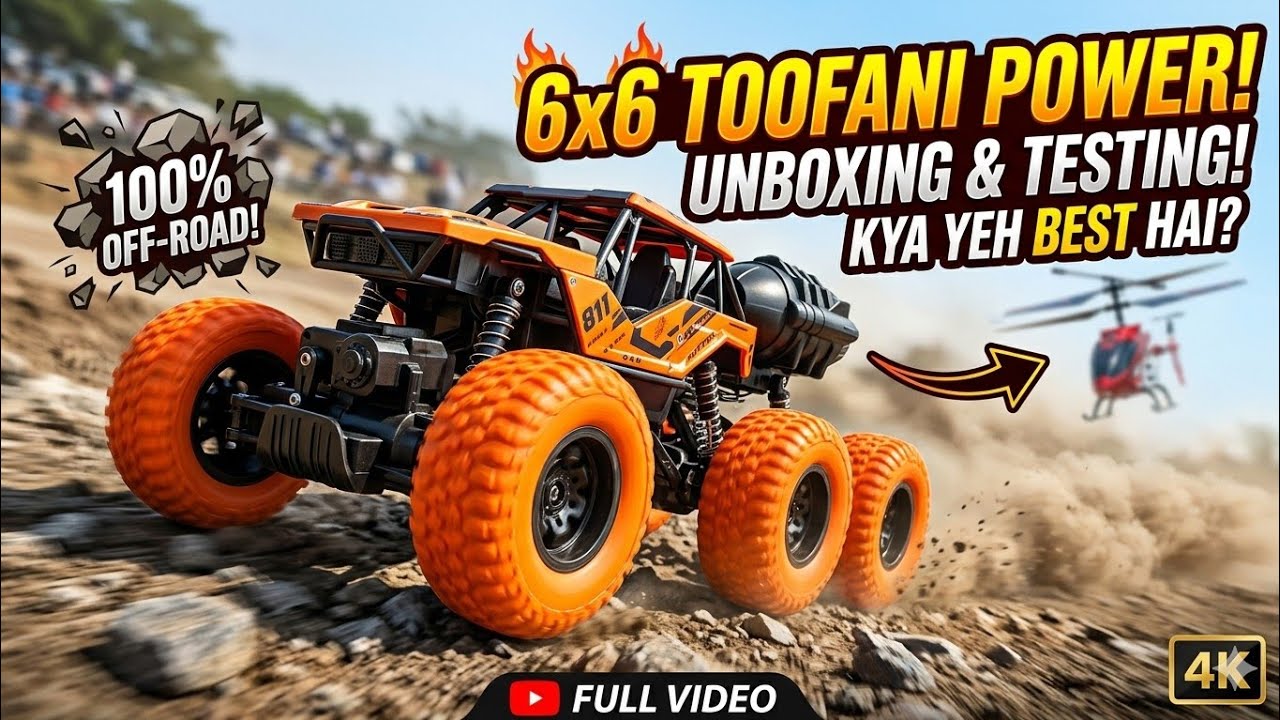 Republic Day Special: Proudly MADE IN INDIA 🇮🇳 RC Duster 6.0 Review!​Desh Ki Powerful 6-Wheel Car! 