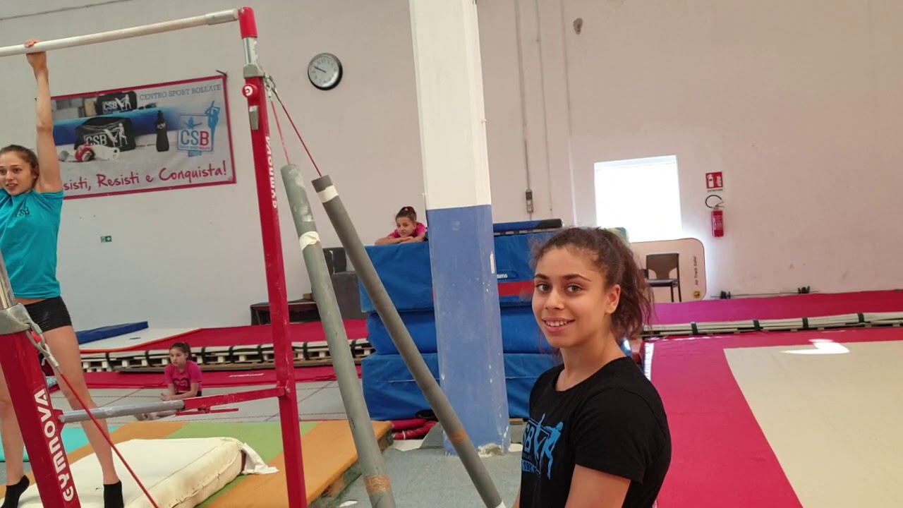 FORZA BRACCIA!! MICOL MINOTTI SFIDA LE COMPAGNE!! ginnastica artistica CSB