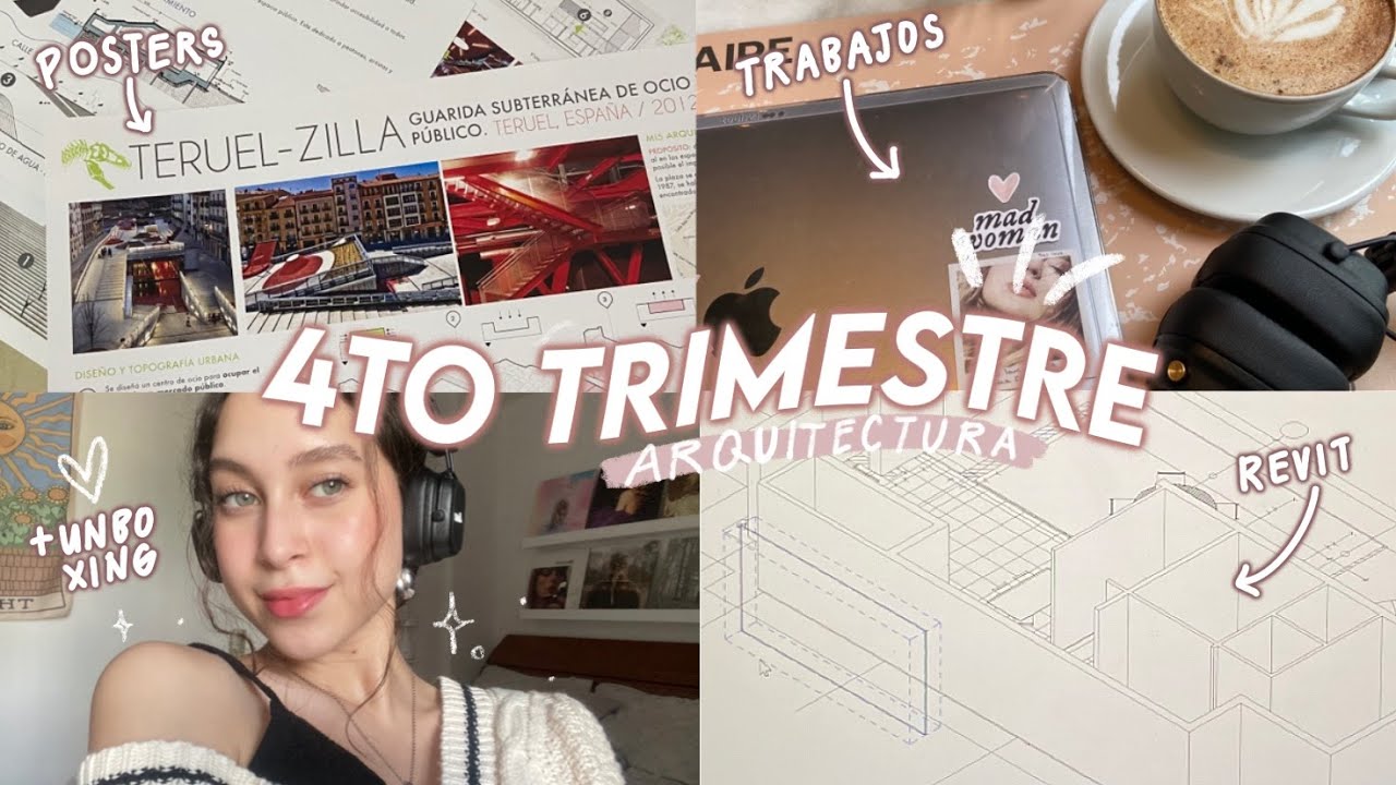 4to trimestre de arquitectura 🎧 vlog, unboxing, posters, room decor ♡