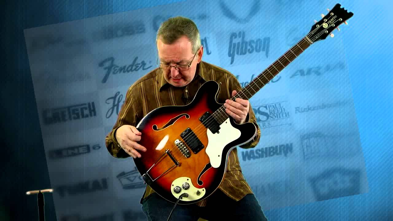 Vintage Guitars for sale - Mosrite Celebrity III Guitar Original Case 1966 Sunburst - 515-864-6136