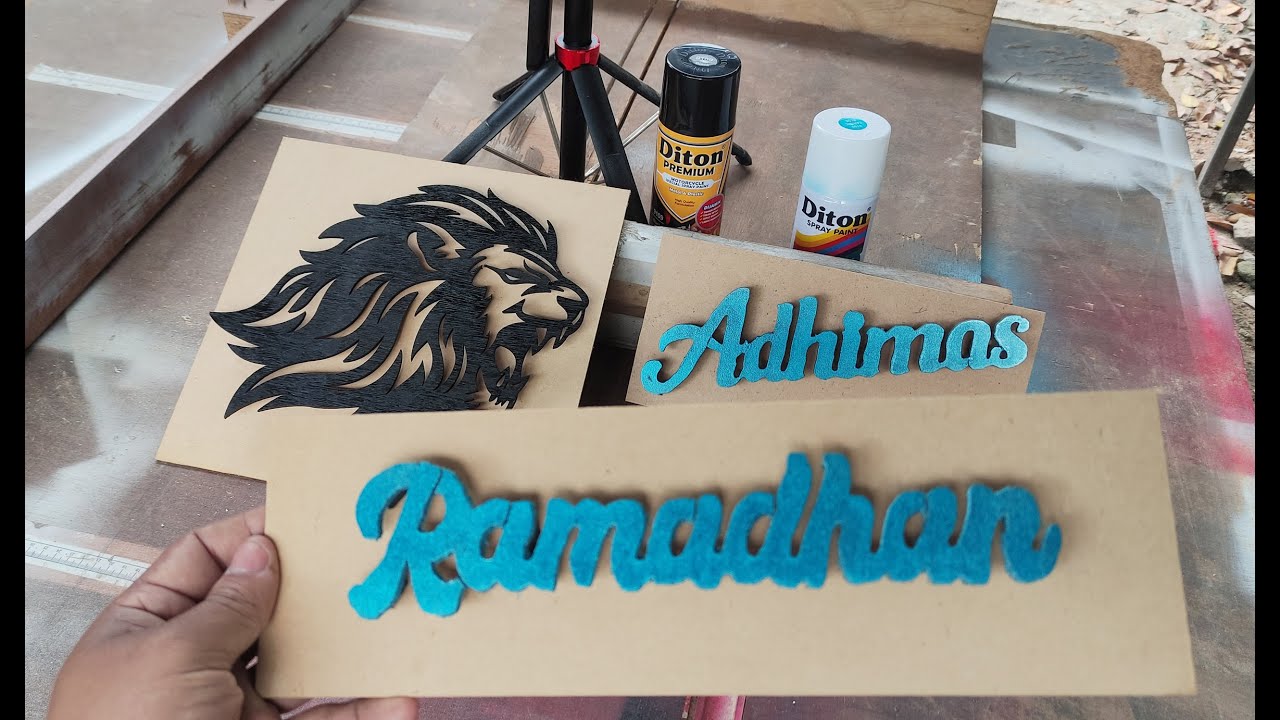CARA BUAT CUTTING HURUF TIMBUL RAMADHAN