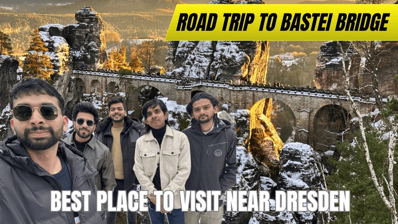 Day 3 Vlog to Bastei Bridge - Student car drive vlog in Germany