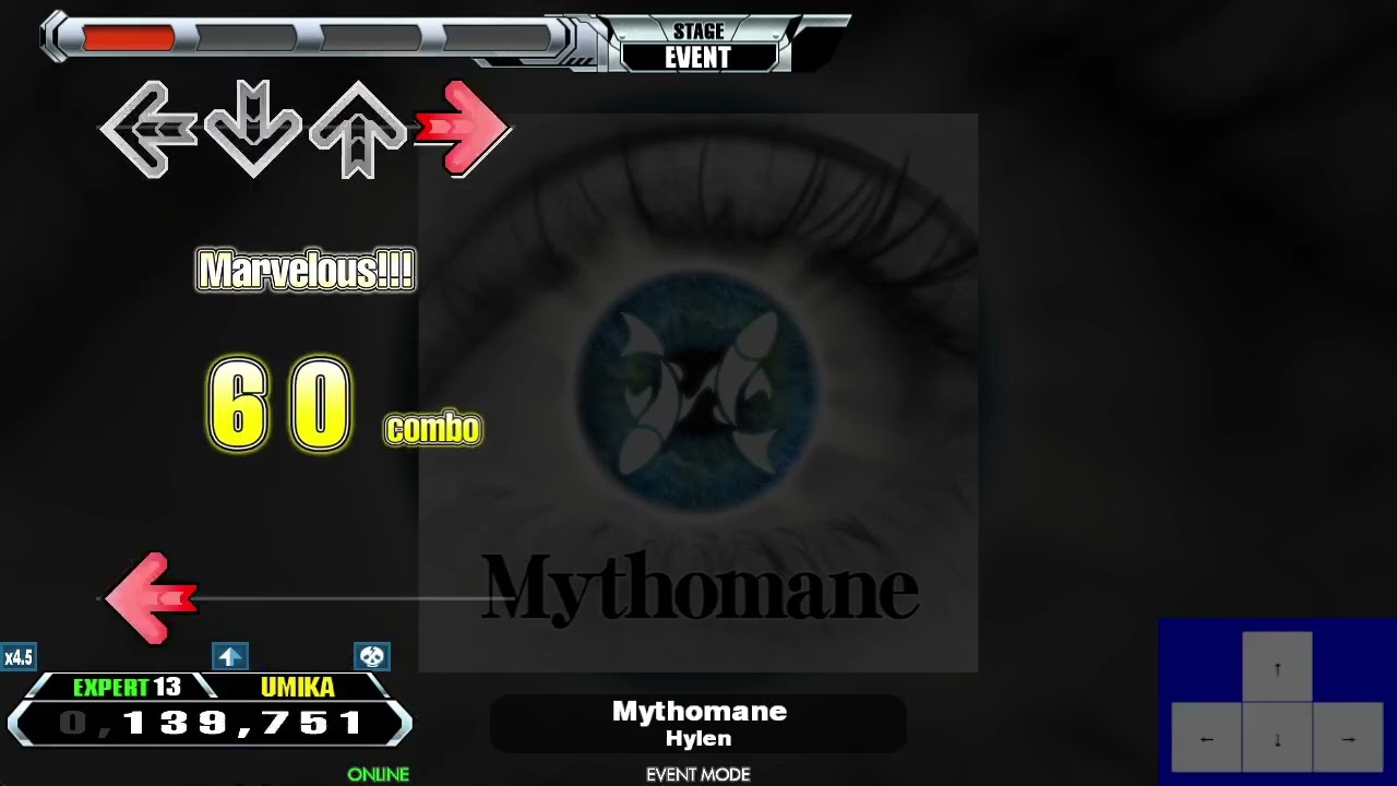 [Outfox KB; DDR A3 theme] Mythomane ESP-13 32p AAA?