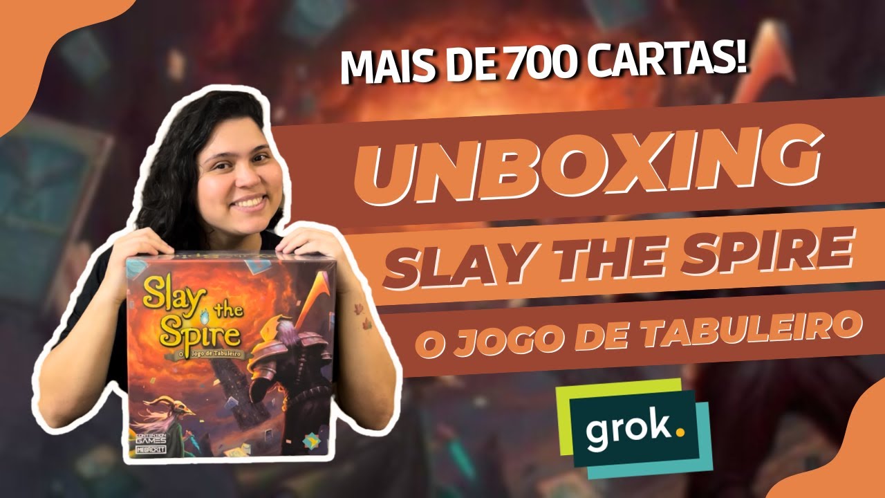 SLAY THE SPIRE: O Jogo de Tabuleiro - Unboxing | @GrokGames