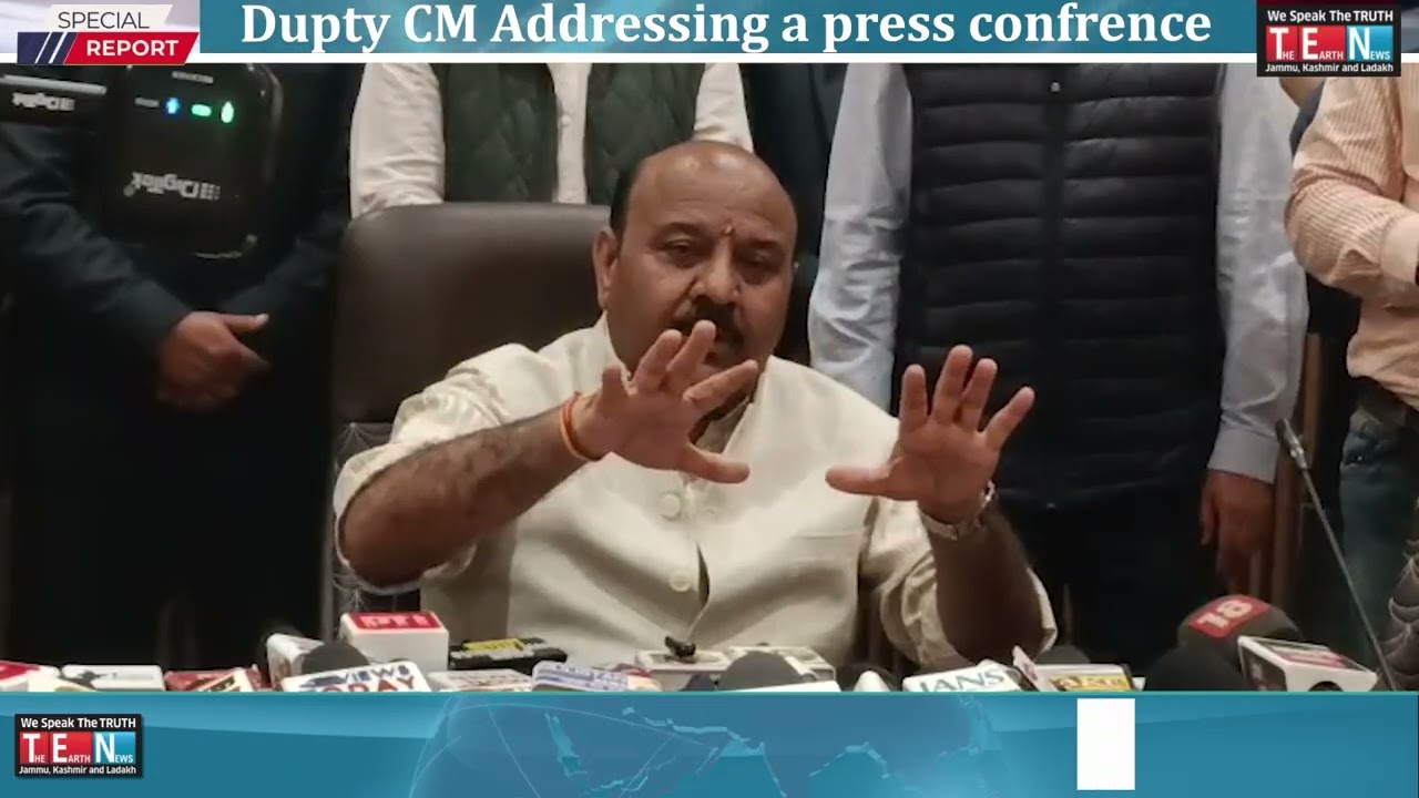 Dupty CM Addressing a press confrence