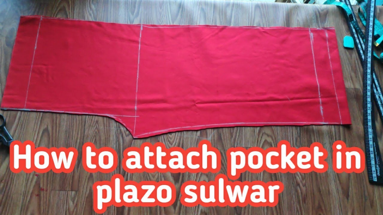 पकेट वाला पाल्जो कटिंग र सिलाई  (easy way)  प्लाजो कटिङ र सिलाइ plazo cutting and stitching