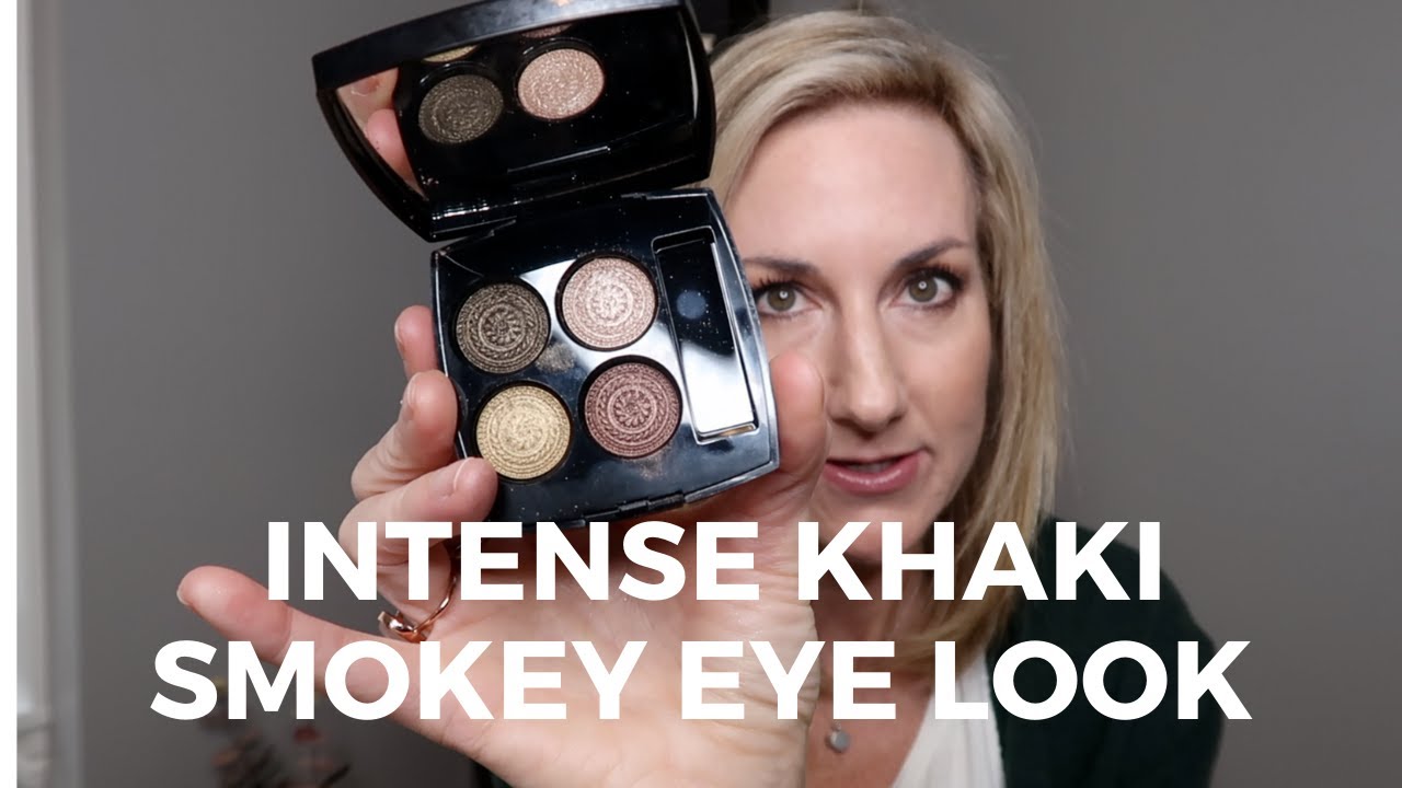 FALL KHAKI INTENSE SMOKEY EYE LOOK |  CHANEL HOLIDAY COLLECTION 2019 |