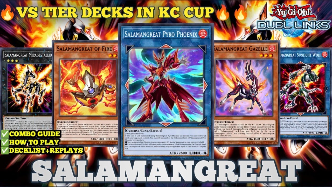 [SALAMANGREAT] VS TIER DECKS IN KC CUP BEST WAY TO PLAY ( Combo Guide & Replays)IN YU-GI-OH DL.