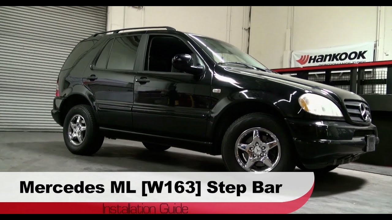 Spyder Auto Installation: 1998-2005 Mercedes W163 ML/M-Class Step Bars