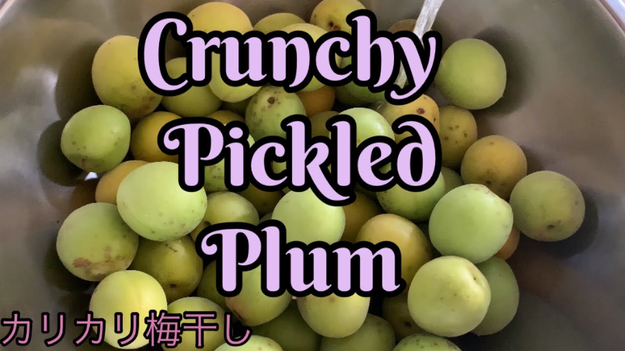 Green Crunchy Pickled Plum||Easy Pickled Plum just in 3 Days||三日間カリカリ梅干し