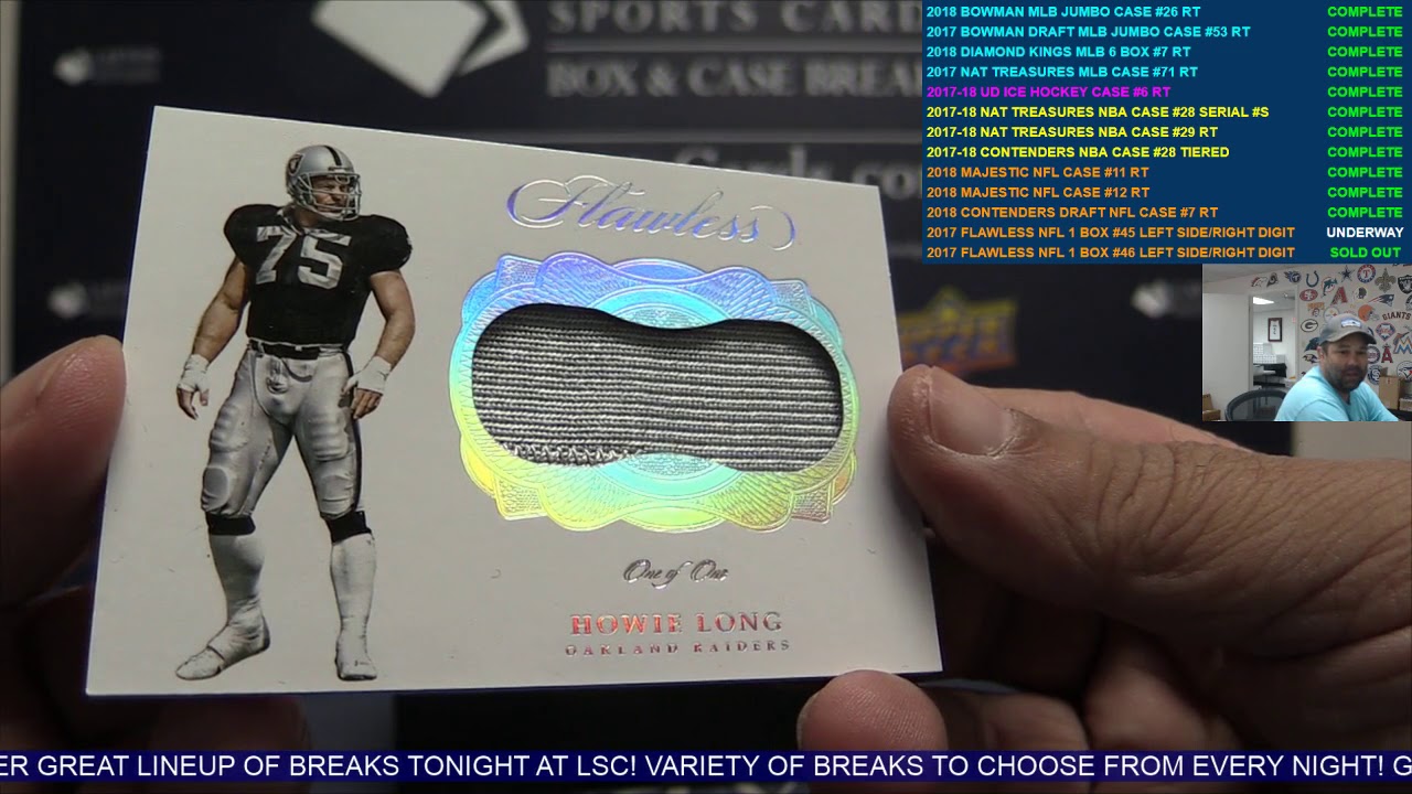 2017 Panini Flawless Football Single Box Break #45 - INSANE 1/1 HOT BOX! WOW!!