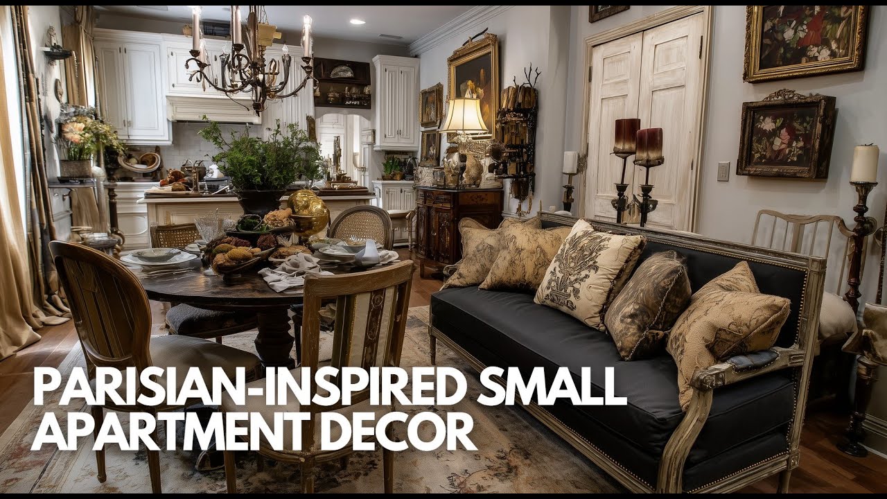 Parisian Inspired Small Apartment Decor That Blends Heritage Style with Modern Refinement