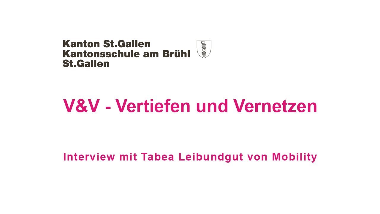 Vertiefen und Vernetzen - Interview mit Tabea Leibundgut von Mobility