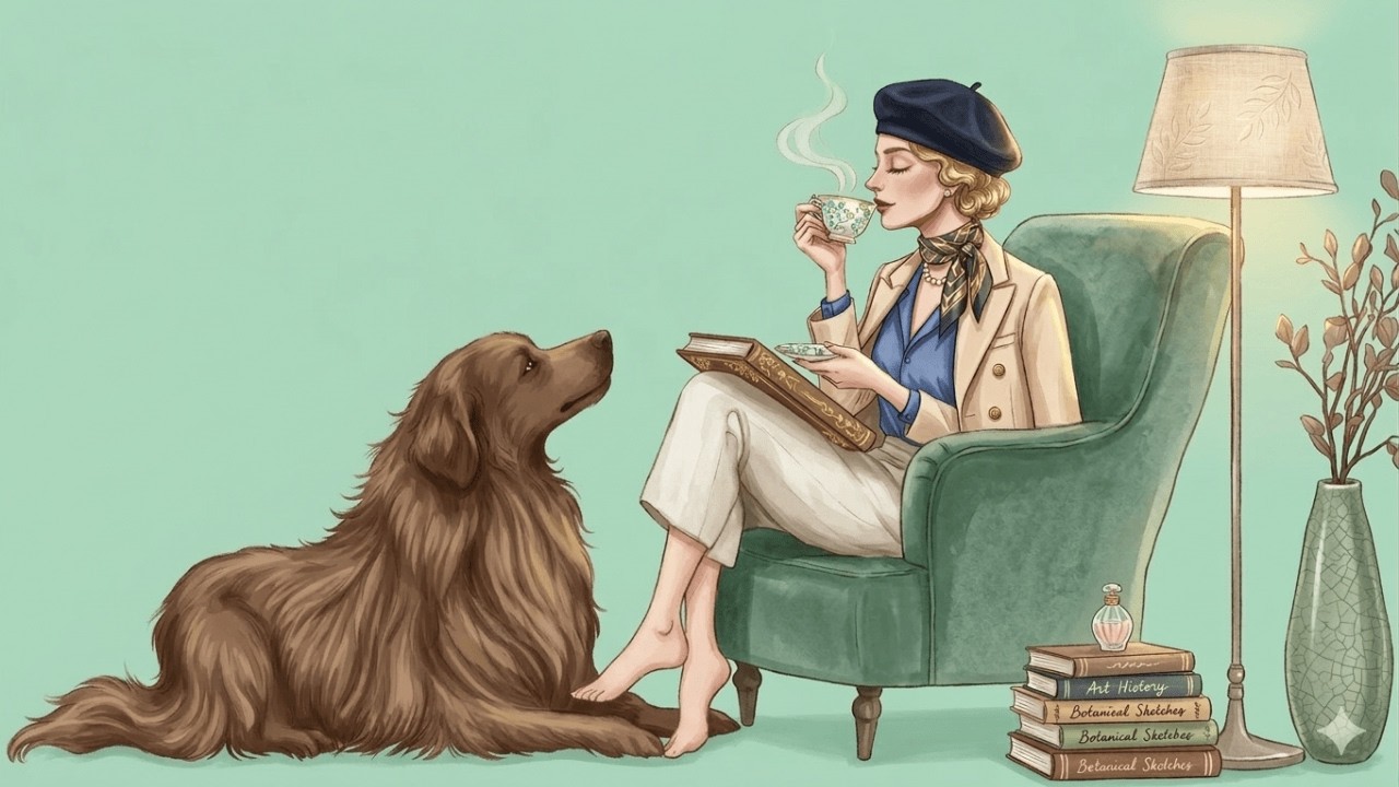 Комната отдыха. Джаз. Кофе. Время ☕ Спокойная парижская атмосфера 1940-х годов.