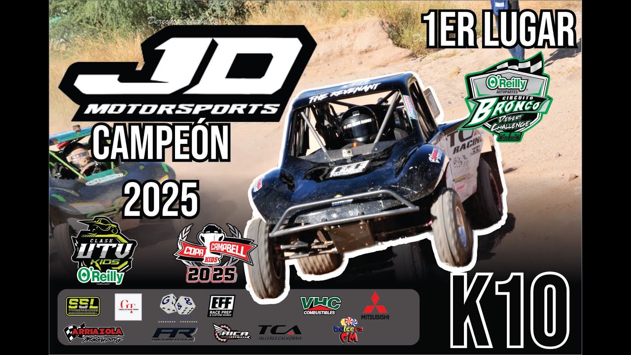 DANY SE CORONA CAMPEON DE LA 450 UTV KIDS 2025 ULTIMA FECHA