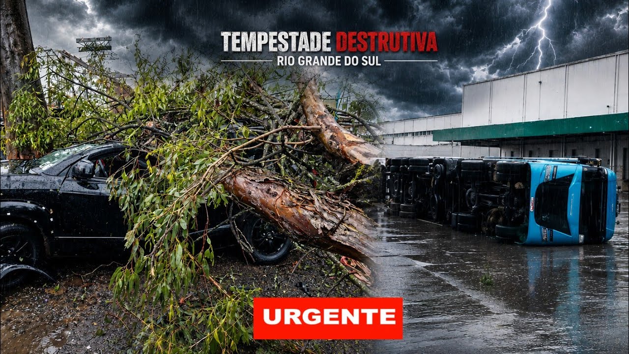🔴URGENTE: TEMPORAL DESTRUTIVO E CHUVA EXTREMA NO RIO GRANDE DO SUL. 